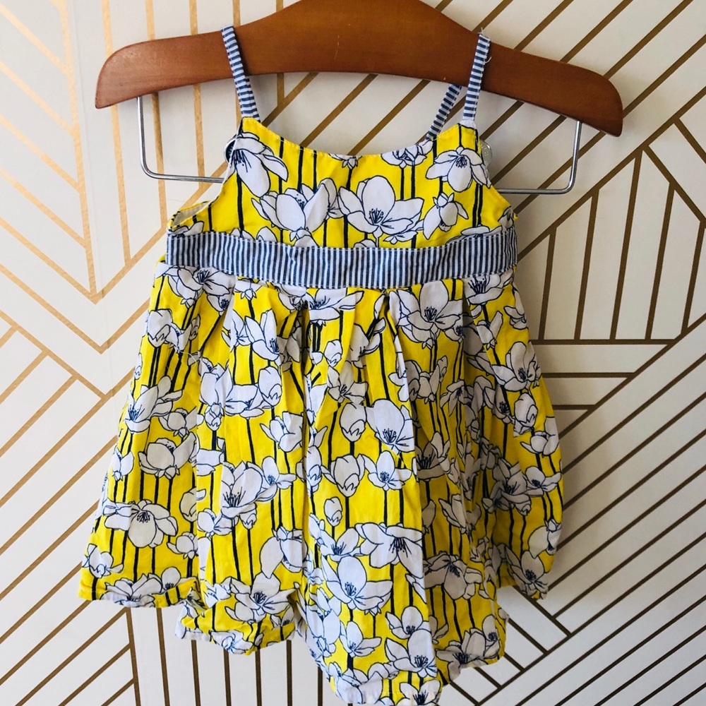 Old Navy Yellow Poppy Sundress, 3-6mos